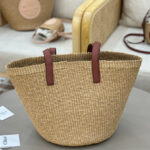 Chloe Large Horse Medal Basket In Natural Fibers